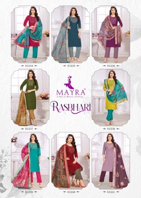 Rashbhari by Mayra Fashion Sequence embroidered kurti pant dupatta at amavi expo readymade suit catalogs
