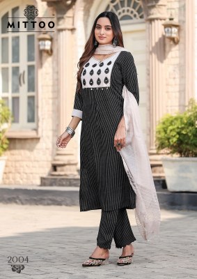 Rashmika by Mittoo Reyon printed handwork readymade suit catalogue at affordable rate readymade suit catalogs