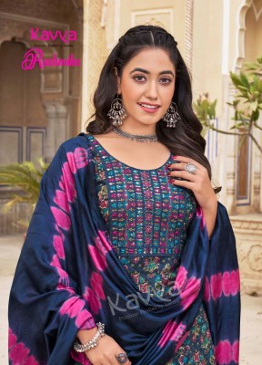 Rashmika vol 2 by Kavya reyon printed top pant with dupatta catalogue at affordable rate readymade suit catalogs