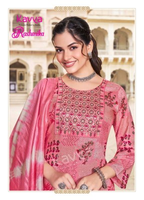 Rashmika vol 2 by Kavya reyon printed top pant with dupatta catalogue at affordable rate readymade suit catalogs