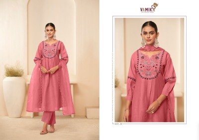 Rasmalai vol 1 by Vamika Heavy Cemric cotton readymade suit catalogue with low rate readymade suit catalogs