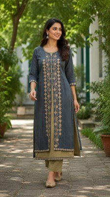 Rayon Slub Embroidery Work Kurti wholesale catalogs