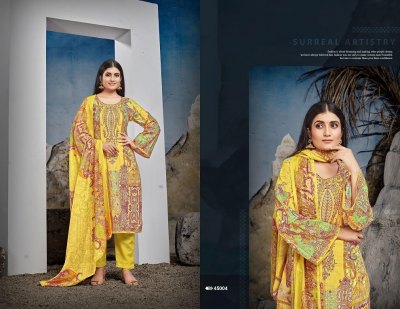 Razia Sultan Vol 45 by apna pure cotton karachi printed dress material catalogue at amaviexpo salwar kameez catalogs