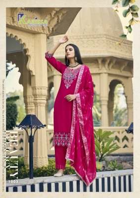 Razia by Karissa Premium muslin kurti top and dupatta with thread work catalogue at affordable rate readymade suit catalogs