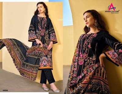 Razia sultan vol 44 by Apana cotton pure premium unstitched suit catalogue at affordable rate dress material catalogs