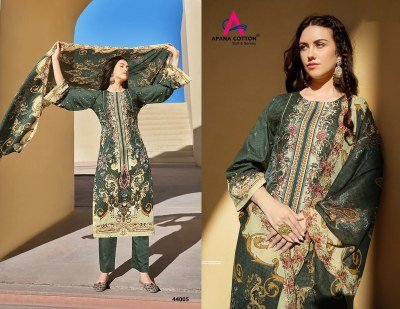 Razia sultan vol 44 by Apana cotton pure premium unstitched suit catalogue at affordable rate dress material catalogs