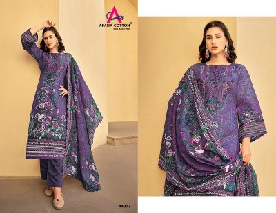 Razia sultan vol 44 by Apana cotton pure premium unstitched suit catalogue at affordable rate dress material catalogs