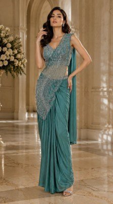 Ready to Wear Saree Design No. 102417 Imported Lycra Saree with Blouse sarees catalogs
