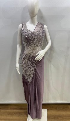 Ready to Wear Saree Design No. 102417 Imported Lycra Saree with Blouse sarees catalogs