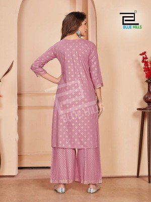 Reel by Blue Hills fancy reyon embroidered kurti and bottom catalogue at low rate kurtis catalogs