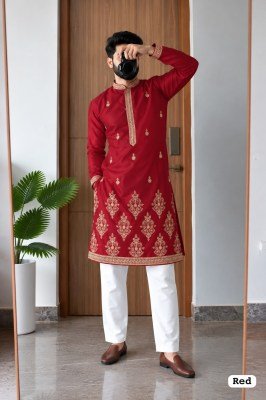 Regal Couture 2.0 Royal Silk Heavy Sequins Kurta Pyjama Set mens kurta