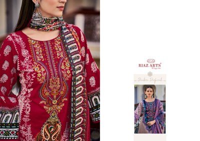 Riaz Musafir Vol 29 Premium Cotton Suit Pure Cotton Digital Print Top with Heavy Self Embroidery Mal Mal Cotton Printed Dupatta  Cotton Bottom Wholesa kurtis catalogs
