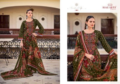 Riaz Musafir Vol 29 Premium Cotton Suit Pure Cotton Digital Print Top with Heavy Self Embroidery Mal Mal Cotton Printed Dupatta  Cotton Bottom Wholesa kurtis catalogs