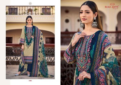 Riaz Musafir Vol 29 Premium Cotton Suit Pure Cotton Digital Print Top with Heavy Self Embroidery Mal Mal Cotton Printed Dupatta  Cotton Bottom Wholesa kurtis catalogs