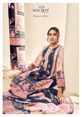 Riaz arts by benazir fancy pure karachi suit catalogue at affordable rate Amavi