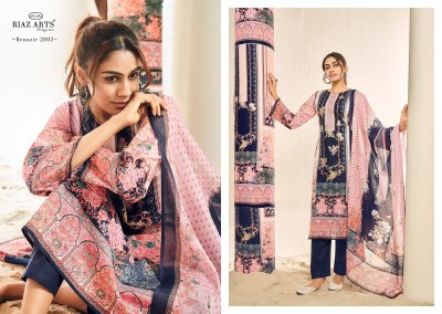 Riaz arts by benazir fancy pure karachi suit catalogue at affordable rate Karachi suits catalogs