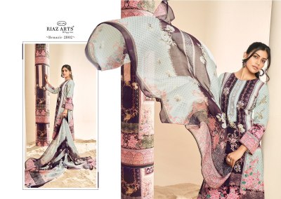 Riaz arts by benazir fancy pure karachi suit catalogue at affordable rate Karachi suits catalogs