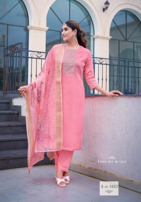 Rich Gold vol 2 by Mystic 9 Premium cotton neck embroidered straight kurti pant and dupatta catalogue at amaviexpo  readymade suit catalogs