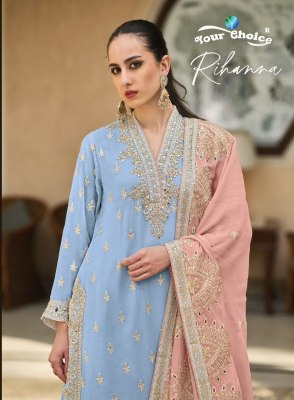 Rihana by Your choice designer embroidered readymade suit catalogue at low rate pakistani suit catalogs