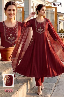Ritvi Natural Dhabu Cotton Designer Kurti Pant with Mal Mal Dupatta kurti pant with dupatta Catalogs