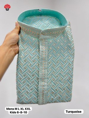 Riwaaz 2 0 Premium Embroidered Rayon Kurta with Sequins Hidden Button Patti Raymond Cotton Pyjama Wholesale kurta pajama