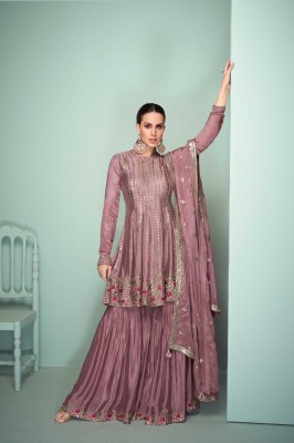 Riwayat by Gulkayra designer Free Size embroidered flair palazzo suit with fancy dupatta catalogue at affordable rate Fancy Palazzo suit catalogue