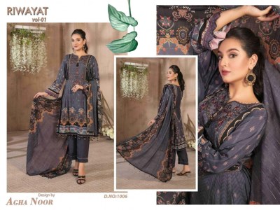 Riwayat vol 1 by Agha Noor luxury lawn karachi suit catalogue at affordable rate Karachi suits catalogs