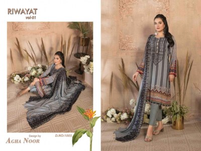 Riwayat vol 1 by Agha Noor luxury lawn karachi suit catalogue at affordable rate Karachi suits catalogs