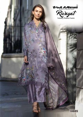 Riwayat vol 10 by Gull Ahmed Pure Lawn Cotton printed Pakistani suit catalogue at affordable rate readymade suit catalogs