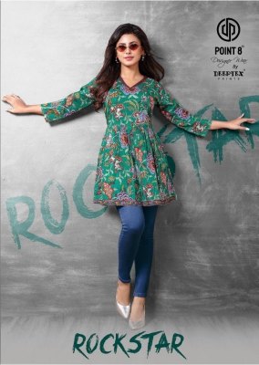 Rockstar vol 1 by Deeptex Fancy Katha short top with flare top catalogue at affordable rate wholesale catalogs