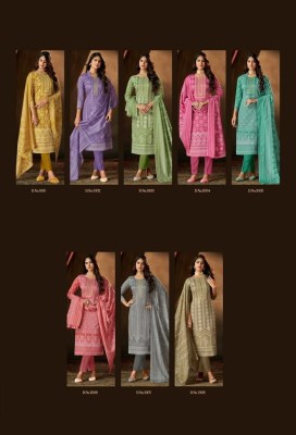 Roli moli creation by Muskan linen cotton with embroidered unstitched salwar kameez catalogue at wholesale price salwar kameez catalogs