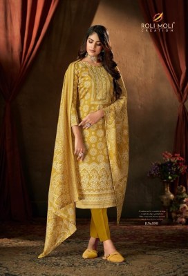 Roli moli creation by Muskan linen cotton with embroidered unstitched salwar kameez catalogue at wholesale price salwar kameez catalogs