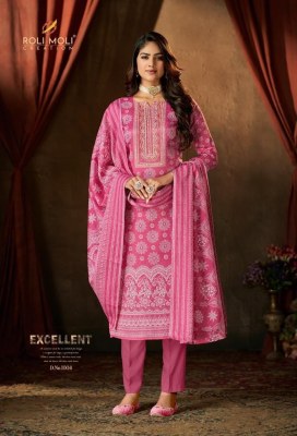 Roli moli creation by Muskan linen cotton with embroidered unstitched salwar kameez catalogue at wholesale price salwar kameez catalogs