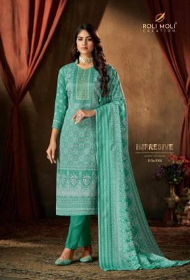 Roli moli creation by Muskan linen cotton with embroidered unstitched salwar kameez catalogue at wholesale price salwar kameez catalogs