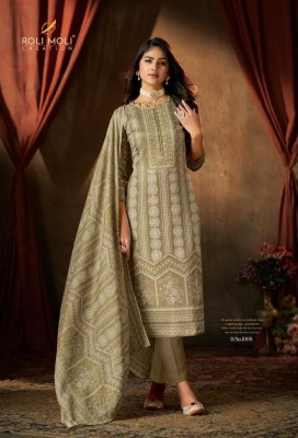Roli moli creation by Muskan linen cotton with embroidered unstitched salwar kameez catalogue at wholesale price salwar kameez catalogs
