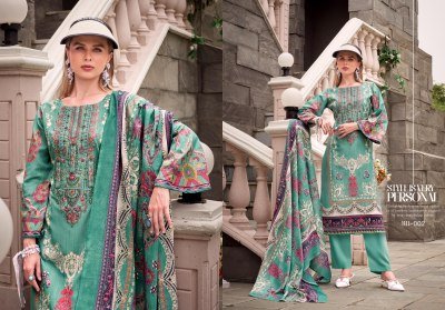 Romani Aarzu Vol 20 Festive Unstitched Cotton Suit with Digital Prints And Heavy Embroidery Wholesale dress material catalogs