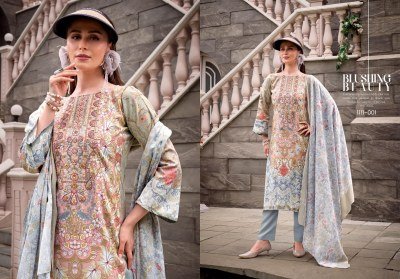 Romani Aarzu Vol 20 Festive Unstitched Cotton Suit with Digital Prints And Heavy Embroidery Wholesale dress material catalogs