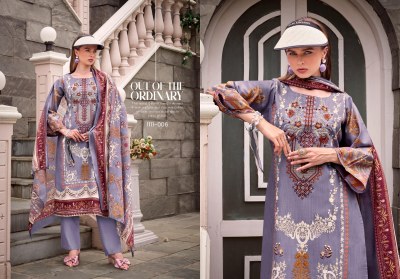 Romani Aarzu Vol 20 Festive Unstitched Cotton Suit with Digital Prints And Heavy Embroidery Wholesale dress material catalogs