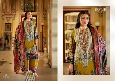 Romani Mahira Vol 2 Unstitched Soft Cotton Suit with Heavy Embroidery And Mal Mal Dupatta Wholesale dress material catalogs