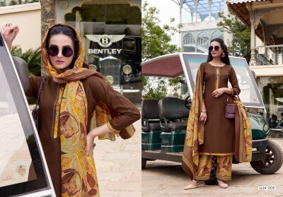 Romani Patiala House Premium Soft Cotton Unstitched Suit with Self Embroidery And Swarovski Work Wholesale dress material catalogs