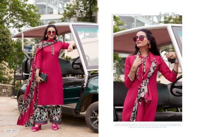 Romani Patiala House Premium Soft Cotton Unstitched Suit with Self Embroidery And Swarovski Work Wholesale dress material catalogs