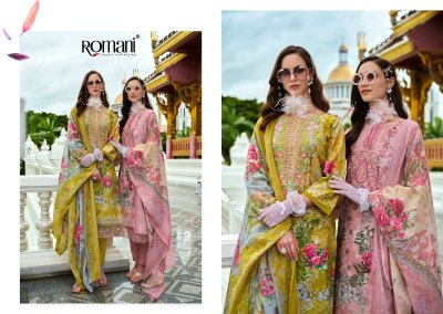 Romani Presents Aarzu Vol 19 Designer Embroidered Cotton Suit Unstitched Set Wholesale  dress material catalogs
