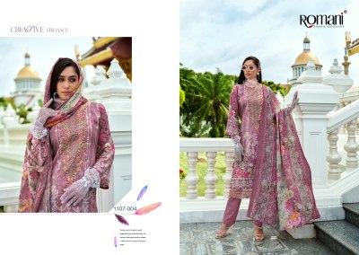Romani Presents Aarzu Vol 19 Designer Embroidered Cotton Suit Unstitched Set Wholesale  dress material catalogs