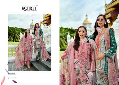 Romani Presents Aarzu Vol 19 Designer Embroidered Cotton Suit Unstitched Set Wholesale  dress material catalogs