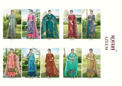 Romani by Azeem pure jam cotton digital printed unstitched Pakistani suit catalogue at low rate pakistani suit catalogs