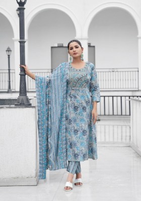 Roop vol 1 by mystic 9 premium quality cotton foil printed embroidered kurti pant and dupatta catalogue  readymade suit catalogs