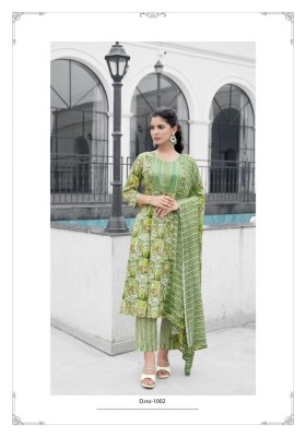 Roop vol 1 by mystic 9 premium quality cotton foil printed embroidered kurti pant and dupatta catalogue  readymade suit catalogs