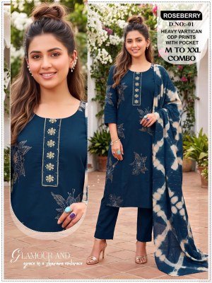 Roseberry Vol. 01–10 Kurti Pant with Dupatta wholesale catalogs