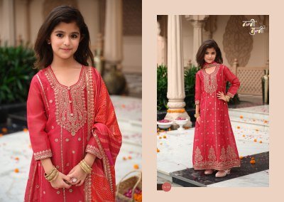 Royal-Kids Nanni-Munni Kids Wear Simer Embroidery 2-Piece Set with Viscose Dola Dupatta readymade suit catalogs