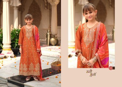 Royal-Kids Nanni-Munni Kids Wear Simer Embroidery 2-Piece Set with Viscose Dola Dupatta readymade suit catalogs
